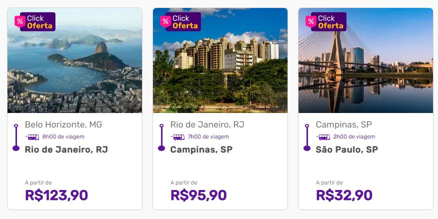 Preços em oferta para economizar em passagens de ônibus