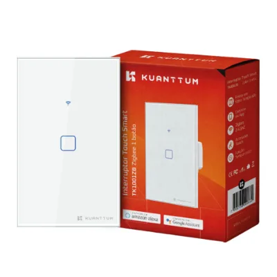 Interruptor Smart 1 Tecla Kuanttum Zigbee Branco - Kuanttum - Kuanttum