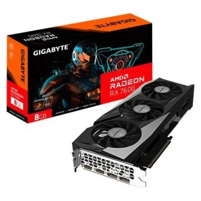 Placa de Vídeo RX 7600 GAMING OC 8G AMD Radeon Gigabyte, 8GB, GDDR6, 128bits - Gigabyte - KaBuM