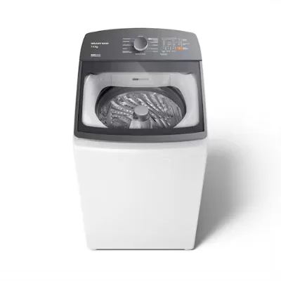 Lavadora de Roupas Brastemp BWF14AB 14kg Smart Sensor Ciclo Tira Mancha Cesto Inox Branca – 220V - Brastemp - Casas Bahia