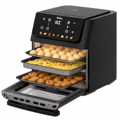 Fritadeira Elétrica Air Fryer Philco Oven PAF11B 11L Porta Removível – Preta – 220V - Philco - Casas Bahia