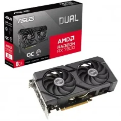 Placa de Vídeo Asus Radeon RX 7600 EVO OC 8GB - Asus - Terabyte Shop