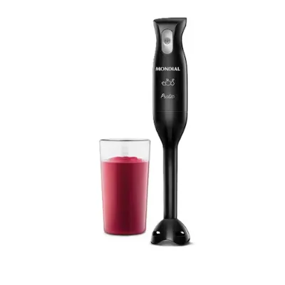 Mixer Mondial Pratic M-15-B 2 em 1 com Copo Medidor Preto – 200 W - Mondial - Casas Bahia