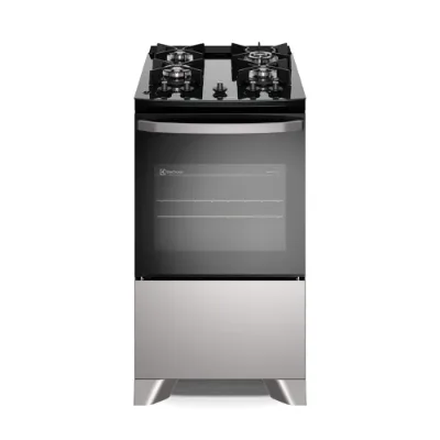 Fogão 4 bocas Electrolux Cinza Efficient Mesa Vidro, Tripla Chama e PerfectCook (FE4GG) - Electrolux - Electrolux
