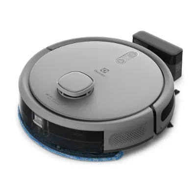 Robô Aspirador Electrolux 4 em 1 Wi-Fi Experience até 1h40 Mapeamento Cinza (ERB61) - Electrolux - Electrolux