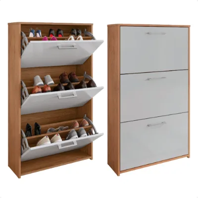 Sapateira com Portas Basculantes Vertical Armário para Quarto Sapato Sala Tênis Hall Entrada - Madeira Livre - Shopee