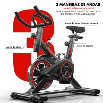 Bicicleta Bike Ergometrica Spinning Academia Fitness Profissional 120kg - Top House - Shopee