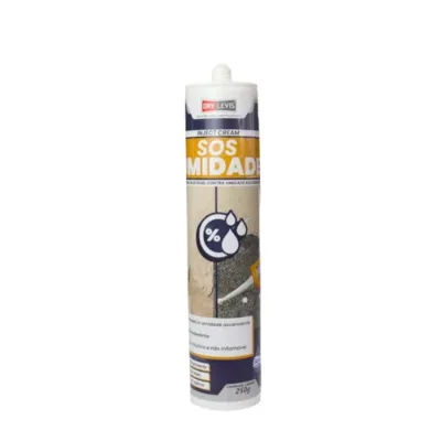 SOS Umidade Drylevis Inject Gel 250G Bege – Bloqueia Umidade Ascendente, Pronto Para Uso - Elastment - Escuta o Véio