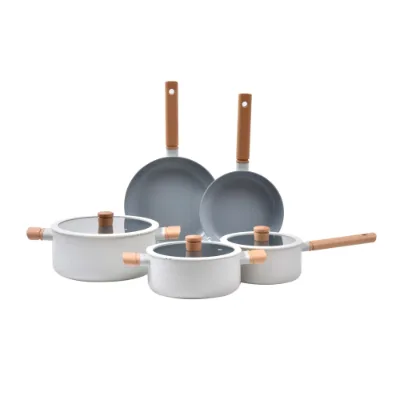 Conjunto de Panelas Mistral 5 Peças em Cerâmica de Indução Spicy Branco - Spicy - Spicy