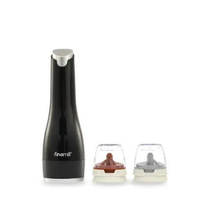 Moedor Elétrico com 2 Recipientes Muse Finamill Preto - FinaMill - Spicy