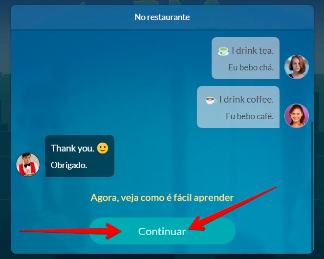 aprender inglês mondly continuar