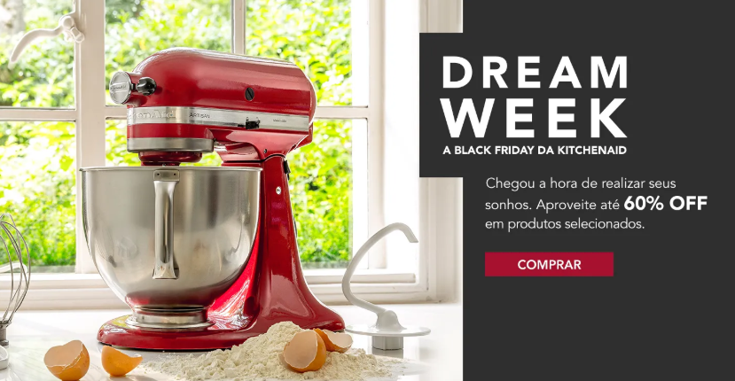 Desconto black friday KitchenAid de até 60% no site - black friday kitchenaid