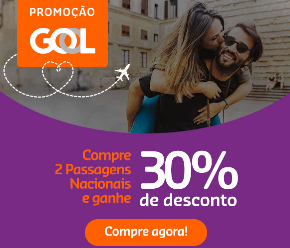 Desconto de 30% na compra de 2 passagens aéreas GOL - chrome 2017 06 02 20 08 32