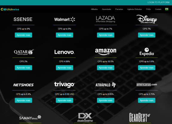 Quais os melhores programas de afiliados do Brasil? - maquininha de cartão de crédito Ganhar dinheiro na internet clickwise programas