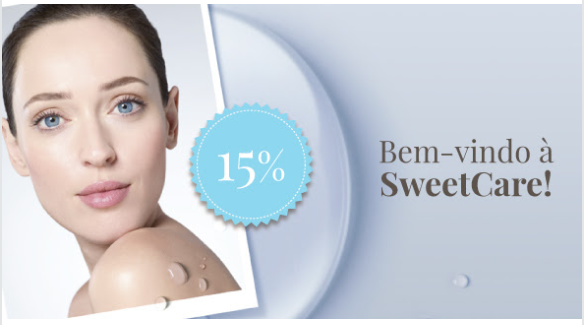 Desconto SweetCare - 15% para novos clientes - cupom 15 sweet care