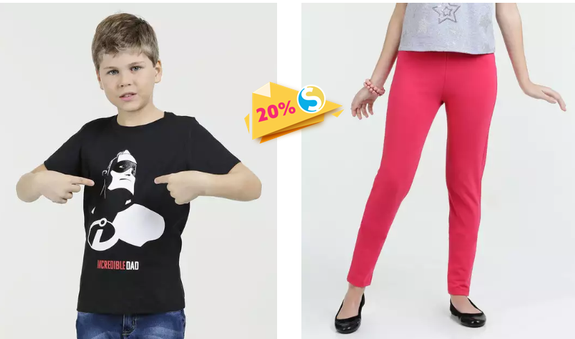 Cupom desconto Marisa: 20% em moda Infantil - cupom 20 marisa roupa infantil