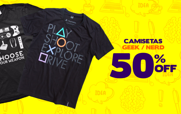 Cupom FastGames: 50% OFF em camisetas Nerds e Gamers - cupom 50 off fastgames