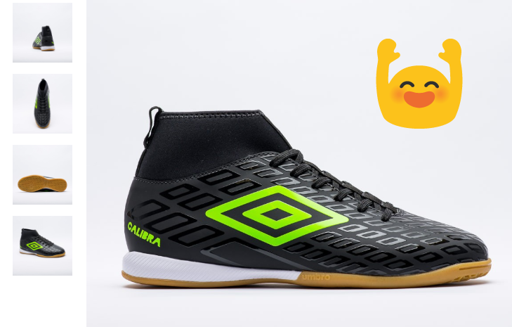 Cupom 50% off no Tênis Indoor Umbro Calibra - cupom 50 umbro