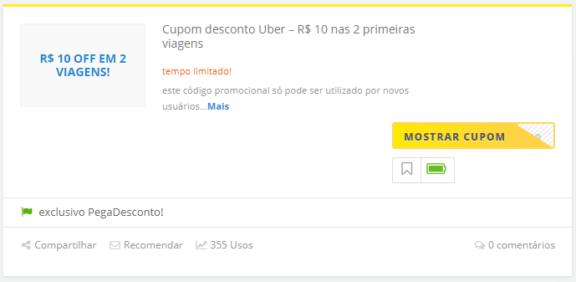 Como viajar de graça usando código promocional na Uber - uber Dicas para economizar cupom desconto uber gratis