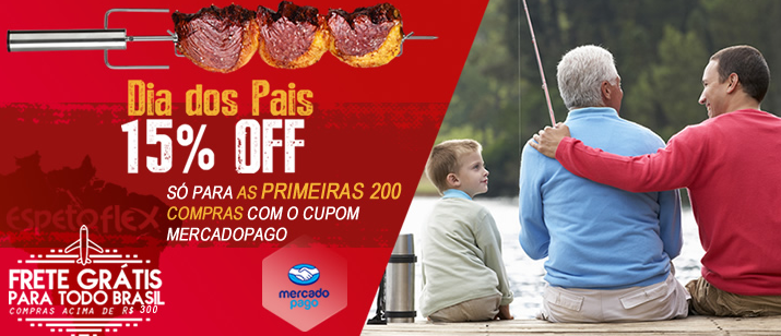 Cupom EspetoFlex de 15% OFF todo todo site - cupom espeto