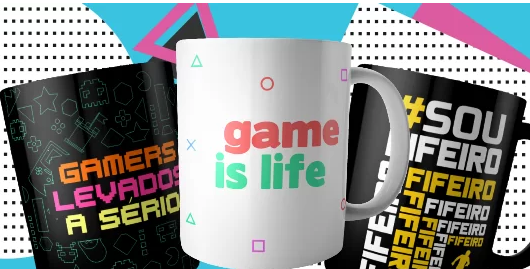 Cupom de 30% OFF em Canecas Gamers na FastGames - cupom fastgames canecas