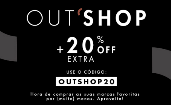 Cupom Shop2Gether de 20% OFF no Outlet de moda - cupom shop2gether 20