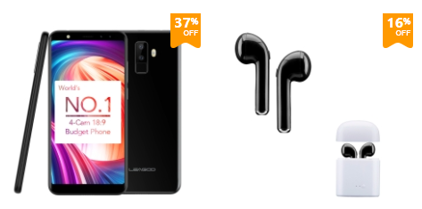 Cupom de 5% off em smartphones e acessórios - cupom tomtop smartphone