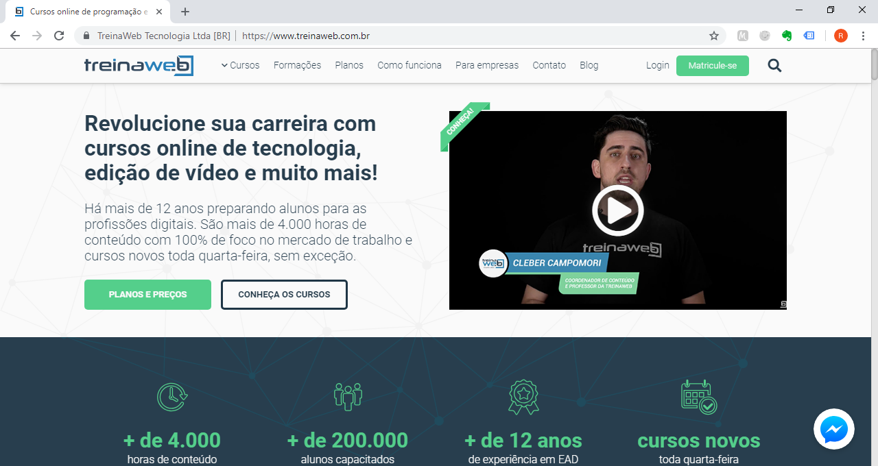 Treinaweb cursos de tecnologia e programação