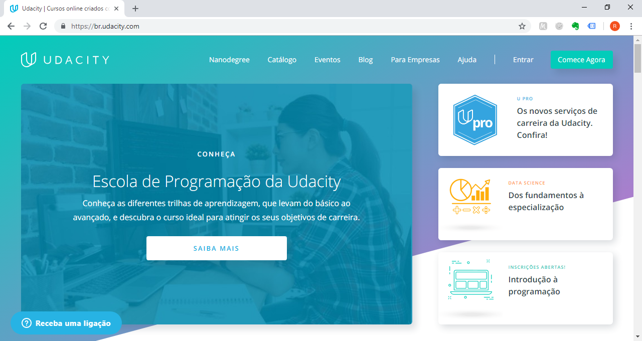 Udacity cursos de tecnologia e programação