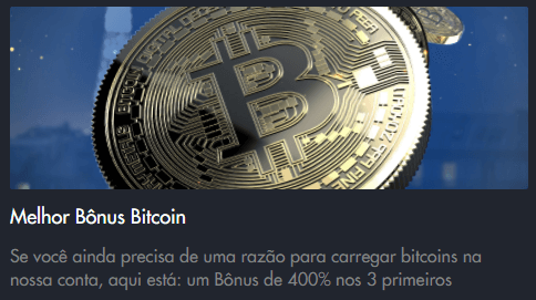 Cashback de 400% em 3 depósitos com Bitcoins - deposito com bitcoins