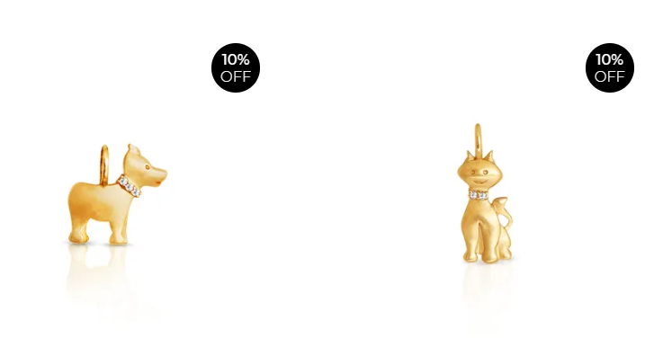 Desconto de 10% em Pingentes de ouro na StellaMi - desconto 10 off pingentes stellami