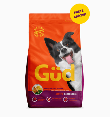 Cupom GÜD de 30% off mais frete grátis em rações - desconto 30 gud