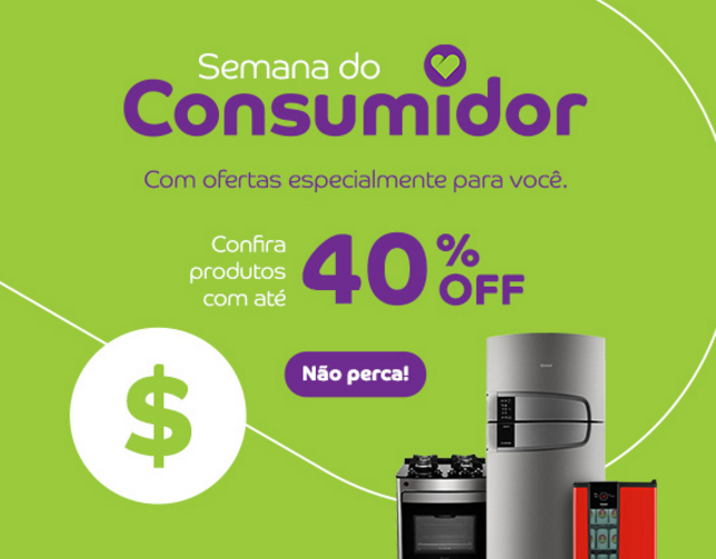 Desconto até 40% em eletrodomésticos Consul + cupom R$ 100 - desconto consul site consumidor 2019