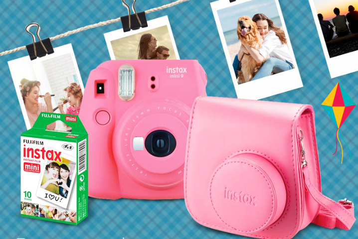 Kit Fuji Instax Mini 9 com desconto de 15% na loja oficial - desconto fuji