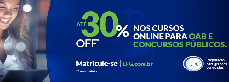 Cupom 30% desconto na LFG para pós-graduação - desconto lfg oab e concurso