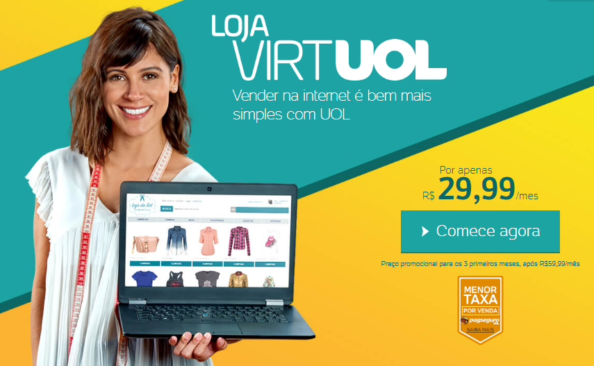 Desconto de 50% na mensalidade da loja VirtUOL - desconto loja virtuol uolhost