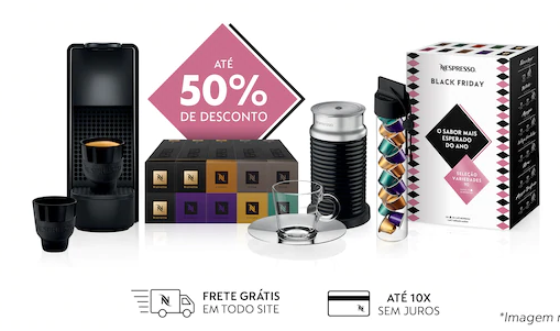 Descontos Nespresso - até 50% em cápsulas e máquinas - desconto nespresso black friday