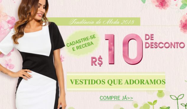 Cupom Airydress de R$ 10 off para novos clientes - desconto primeira compra airydress