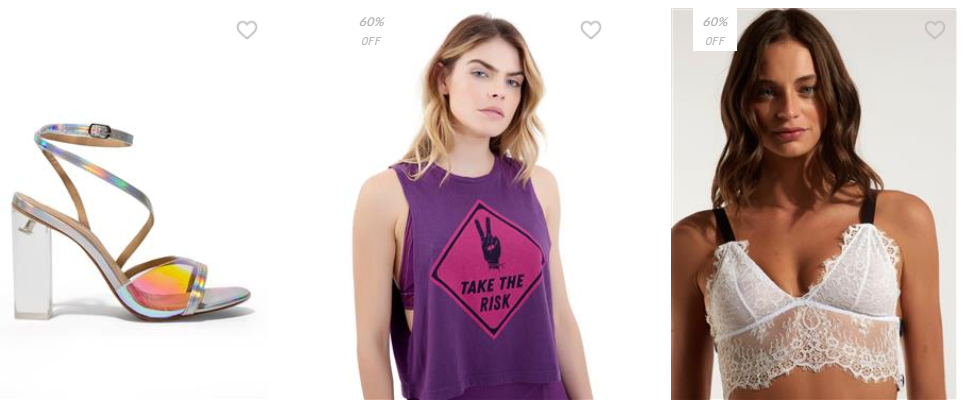 Liquidação de roupas e calçados Rosa Chá até 60% OFF - desconto rosa cha site