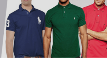3 camisas polo Ralph Lauren ou Tommy por R$199 na Simile