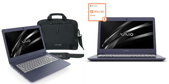 Notebooks Vaio com R$ 299 desconto e maleta grátis - desconto vaio