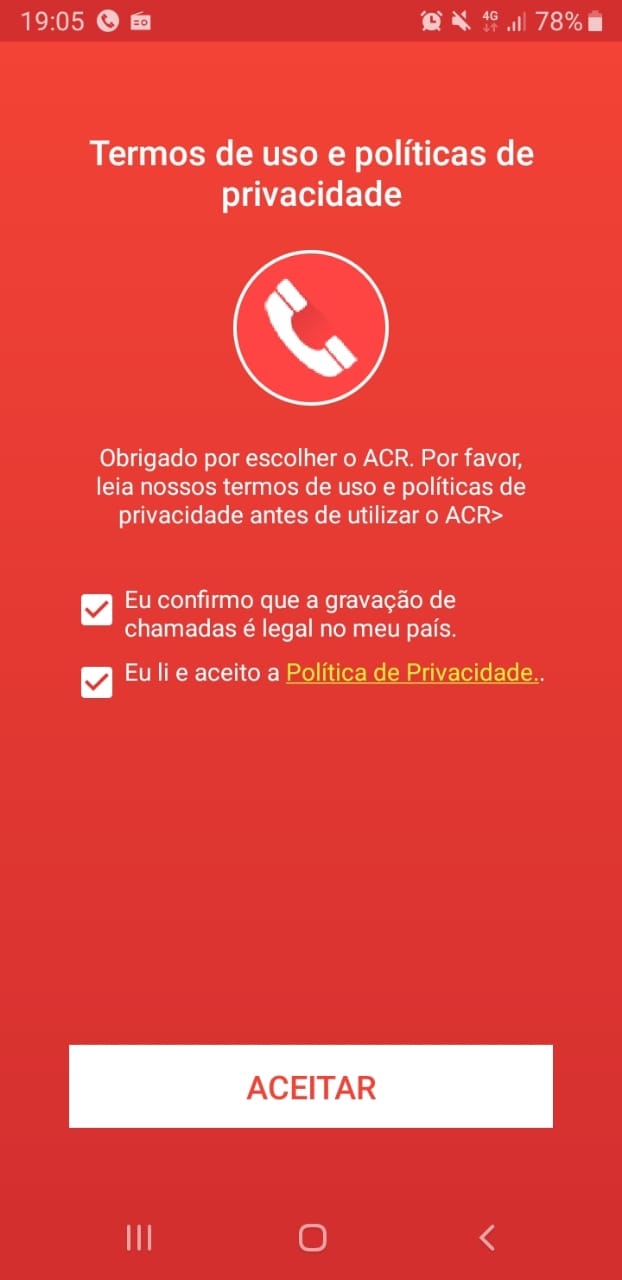 Gravar Chamadas no Android - Configuração do ACR - Parte 1