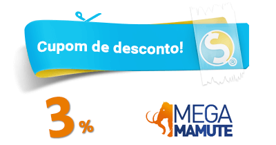 Cupom 3% desconto todo site MegaMamute - megamamute cupom desconto 3 1