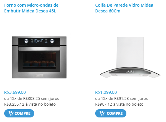 Desconto de 12% em todo site Midea Store com boleto - midea boleto desconto