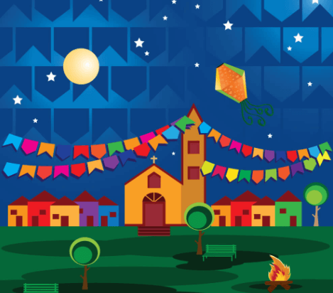 6 itens que você precisa comprar para sua festa junina - viajar no inverno Guias mini ilustracao de festa de sao joao