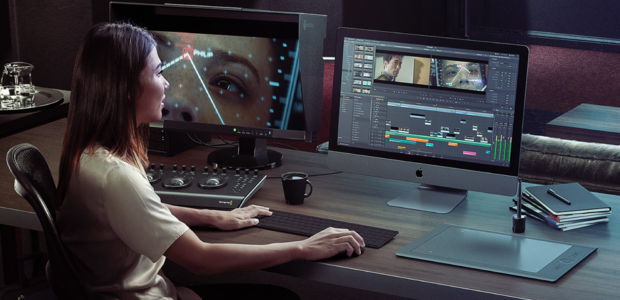 6 melhores editores de vídeos para trabalhar como um profissional - melhores editores de vídeos Tecnologia e Internet mulher trabalhando no davinci resolve