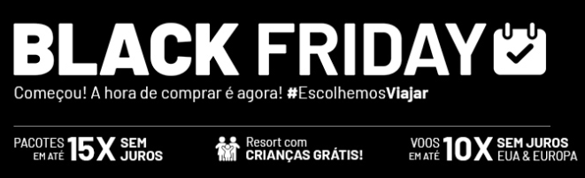 Ofertas de black friday Decolar.com em até 15x sem juros - oferta black friday decolar