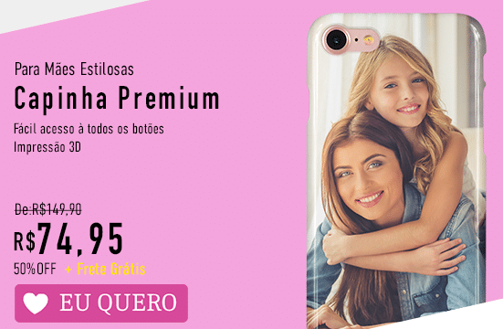 Capinhas de celular personalizadas com foto pela metade do preço - presente capinha phooto