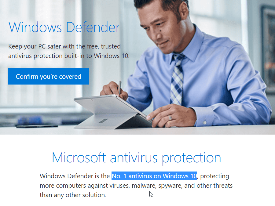 Como se proteger de vírus no computador com Windows 10? - vírus Artigos propaganda windows defender