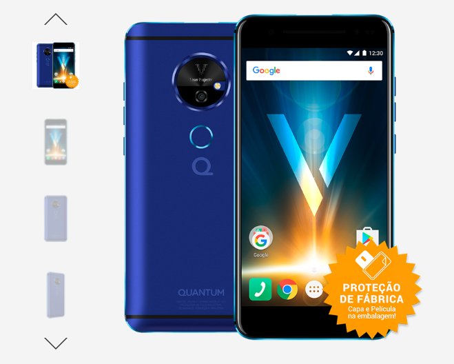 Cupom R$ 100 OFF no novo Quantum Smartphone V 64GB - quantum V 64GB